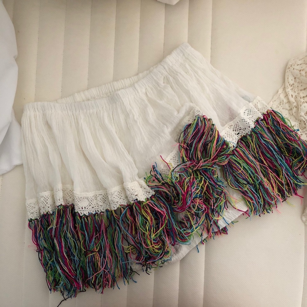 NWOT Jen’s Pirate Booty Fringe Top